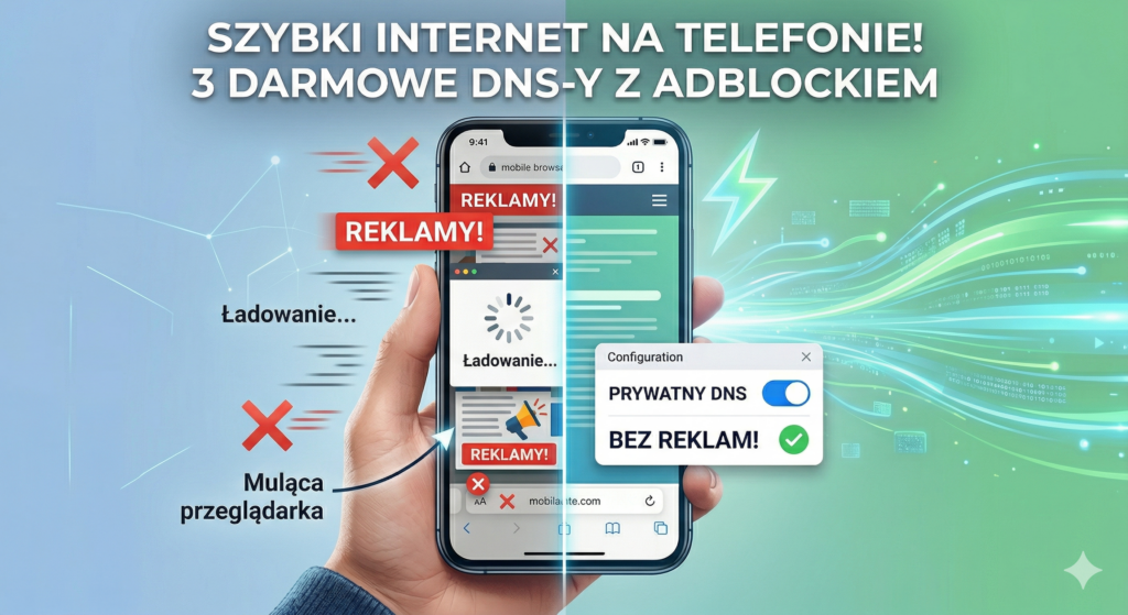Koniec z mulącym Chrome na telefonie. 3 darmowe DNS-y, które blokują reklamy i przyspieszają internet